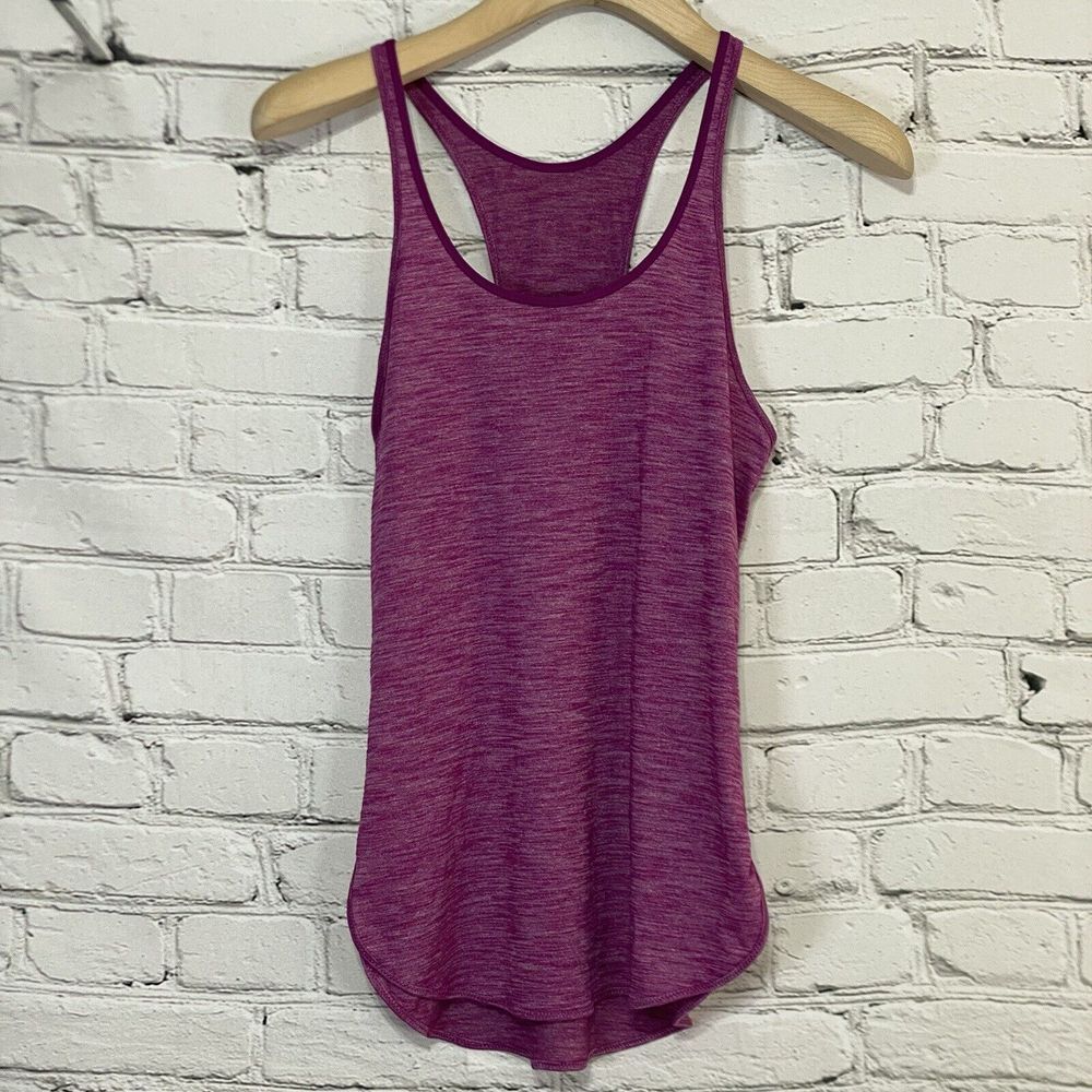 Lululemon What the Sport Singlet Racerback Tank Top‎ Size 4 Heathered Regal Plum
